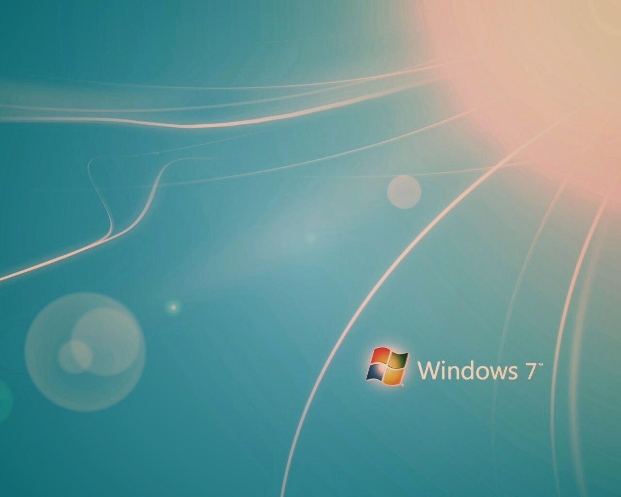 Голубые обои Windows 7 обои