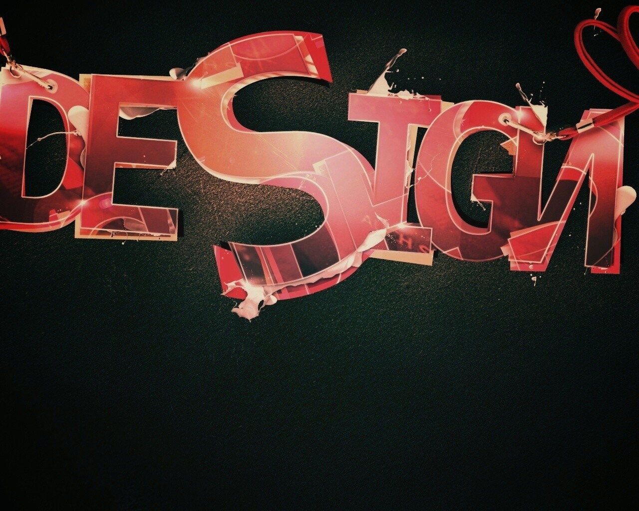 Надпись Design обои