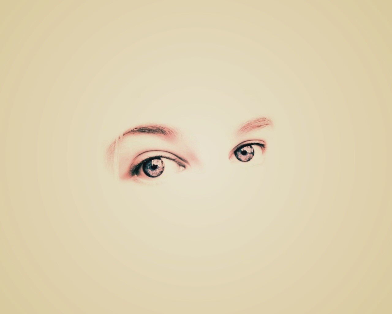 Глаза на белом фоне обои