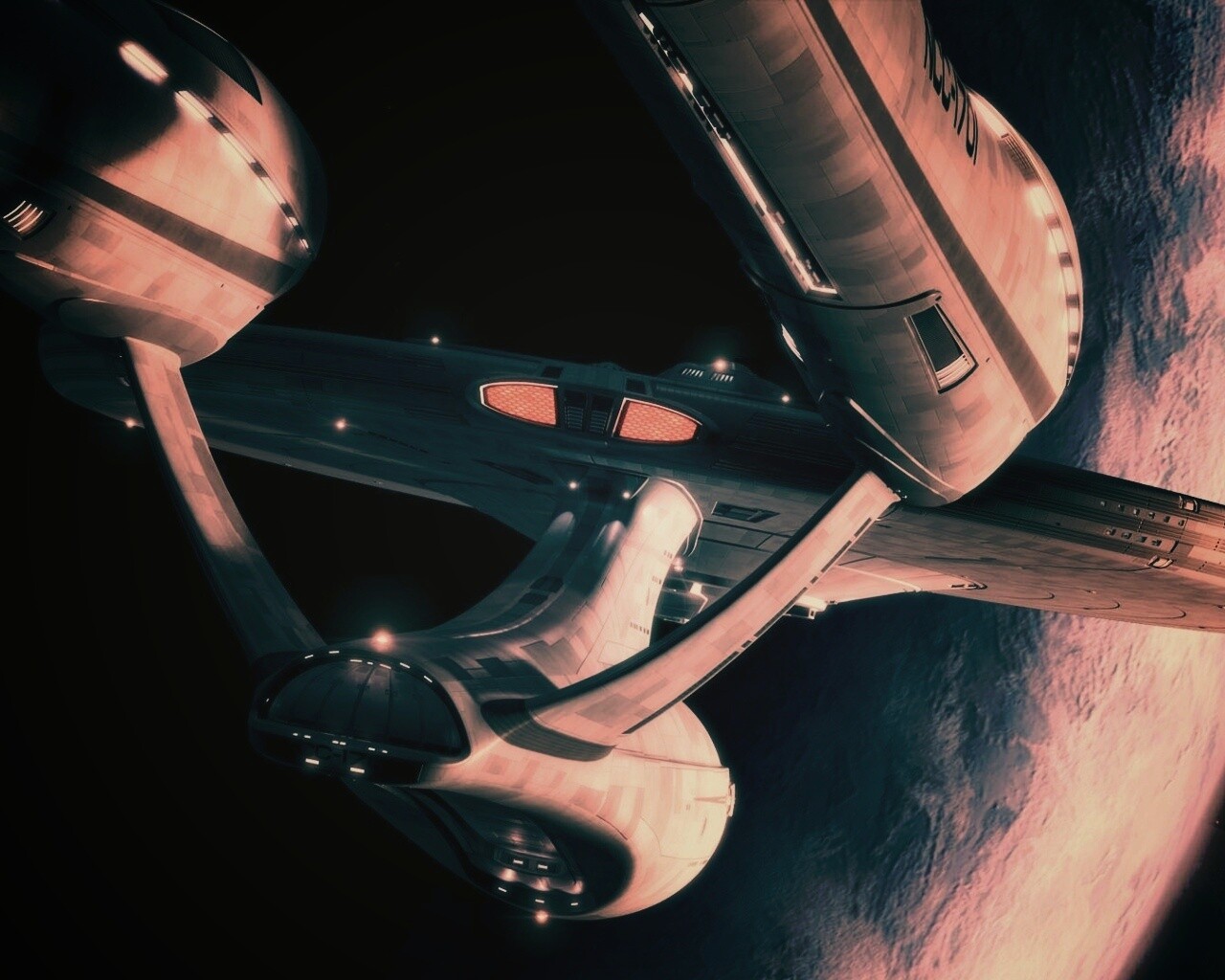 Космический корабль Enterprise из Star Trek обои