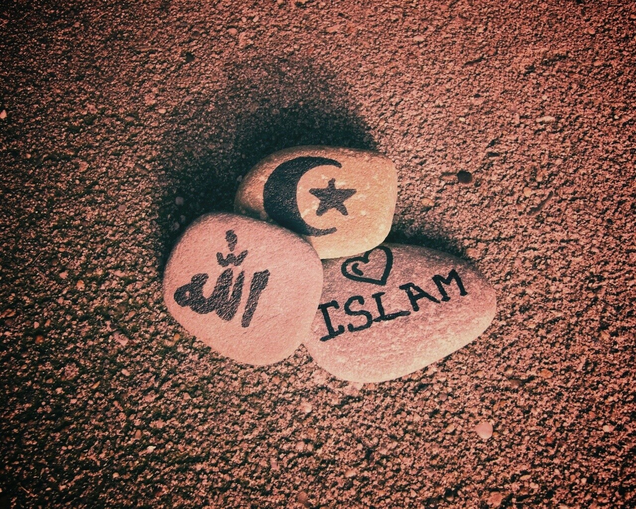 Религия на камнях обои