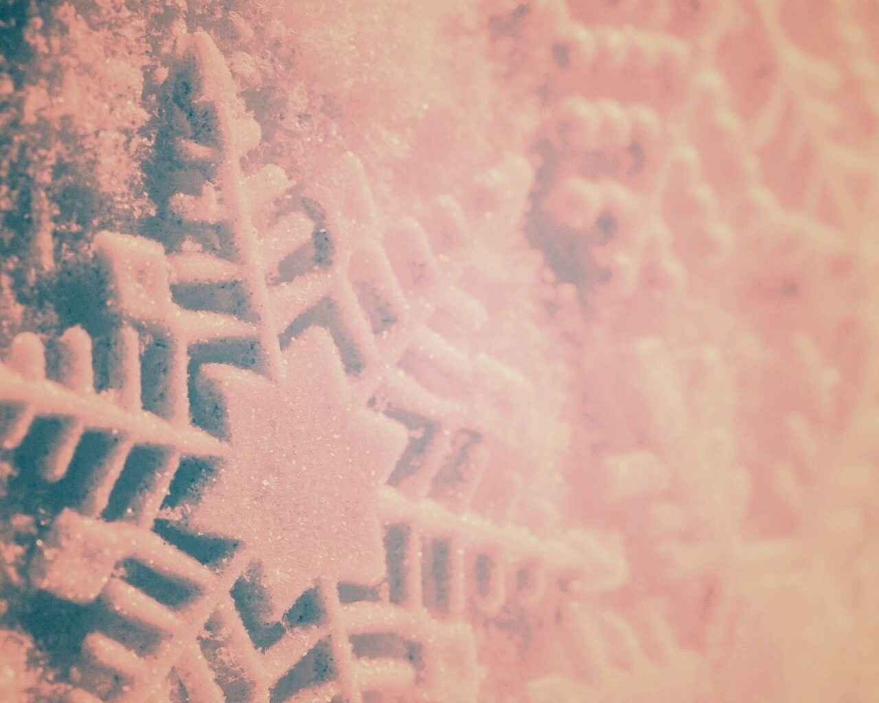 Голубая снежинка обои