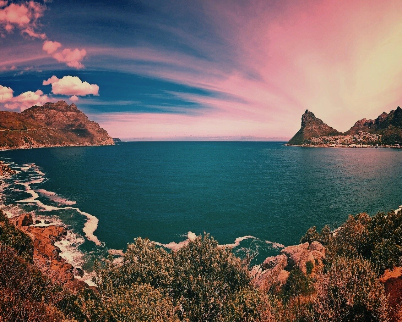 Красивая бухта обои