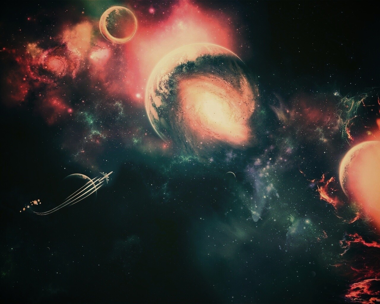 Звездный корабль обои