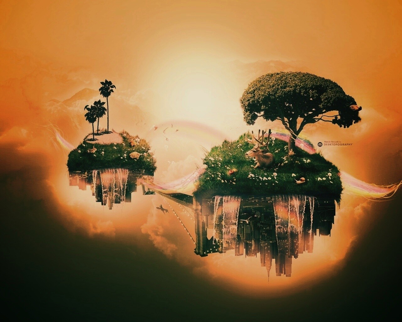 Парящие острова обои