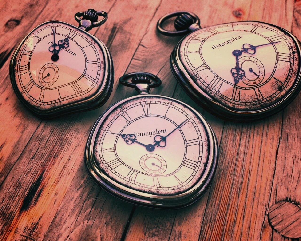 Изогнутые часы обои