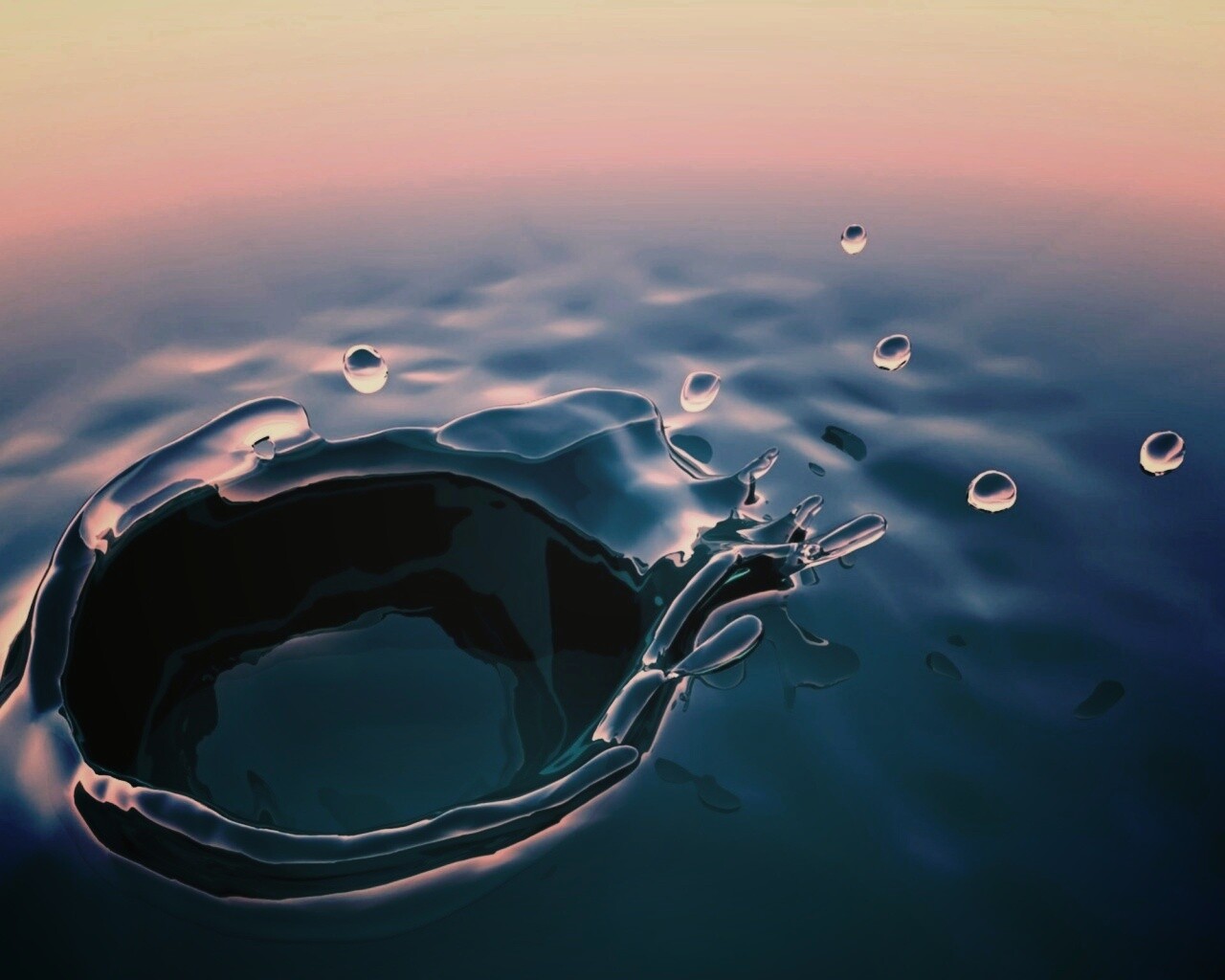 Всплеск обои