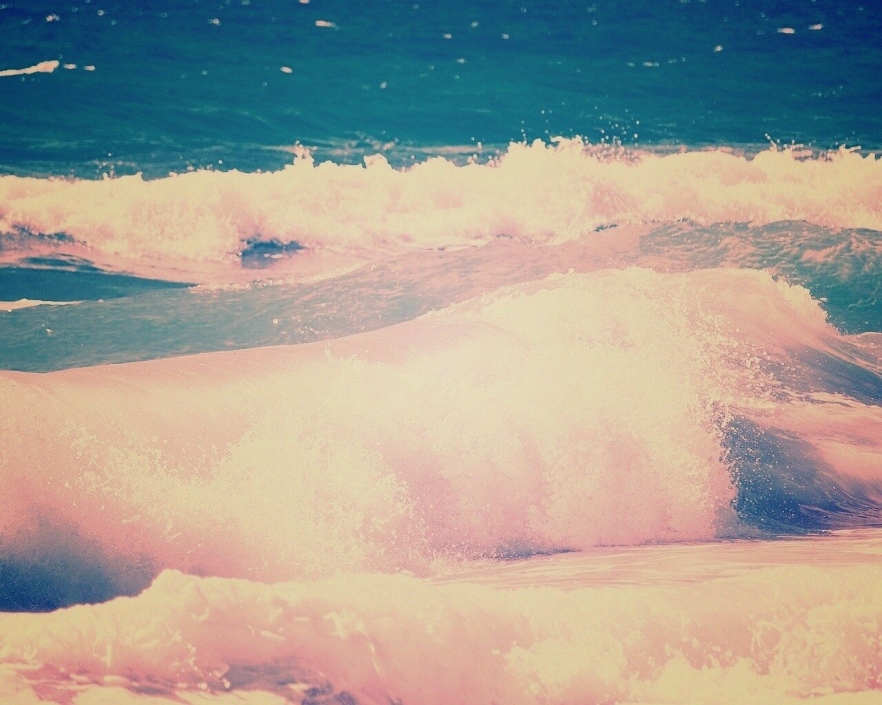 Голубые волны обои