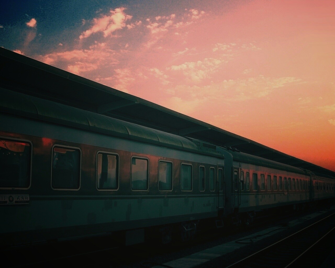 Пассажирский состав обои