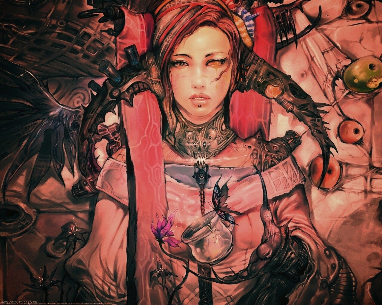 Странная девушка обои