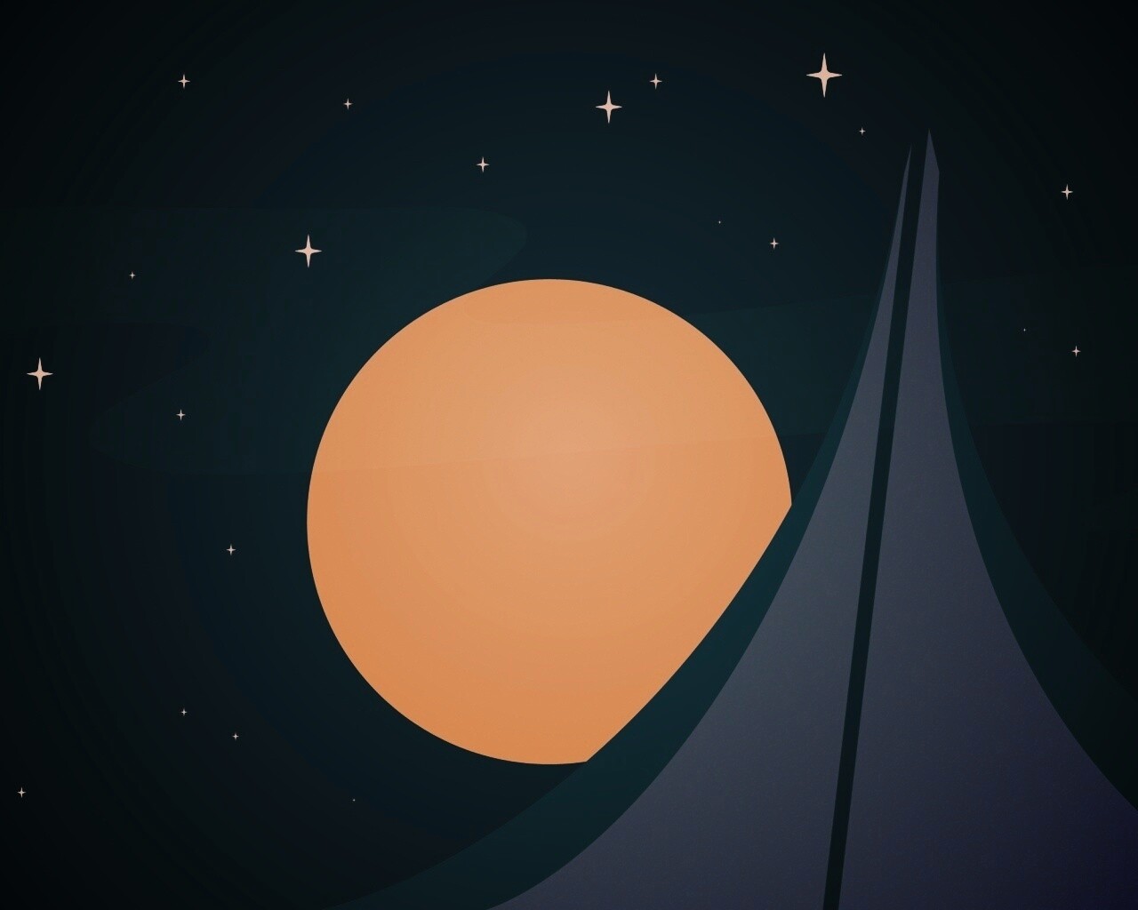 Полная луна обои