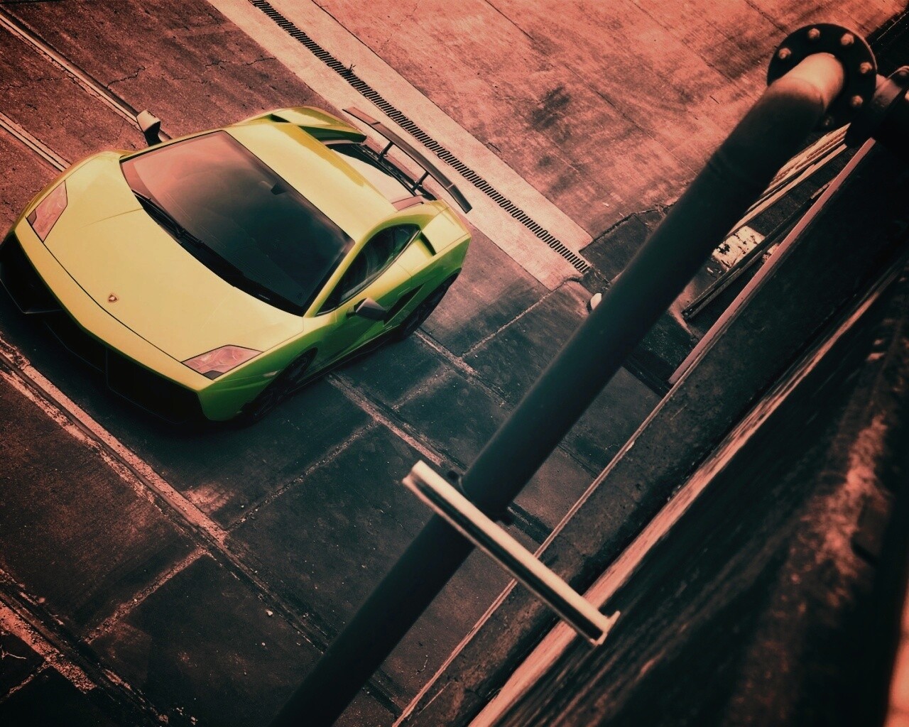 Зелёный Ламбо обои