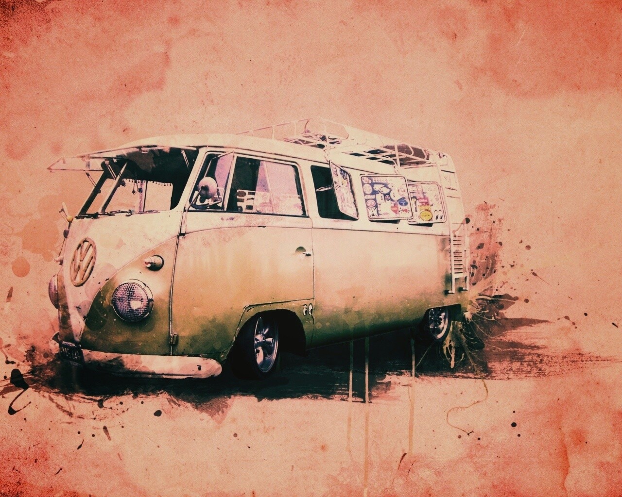 Фольксваген 56 года - лучший фургон для путешествий обои