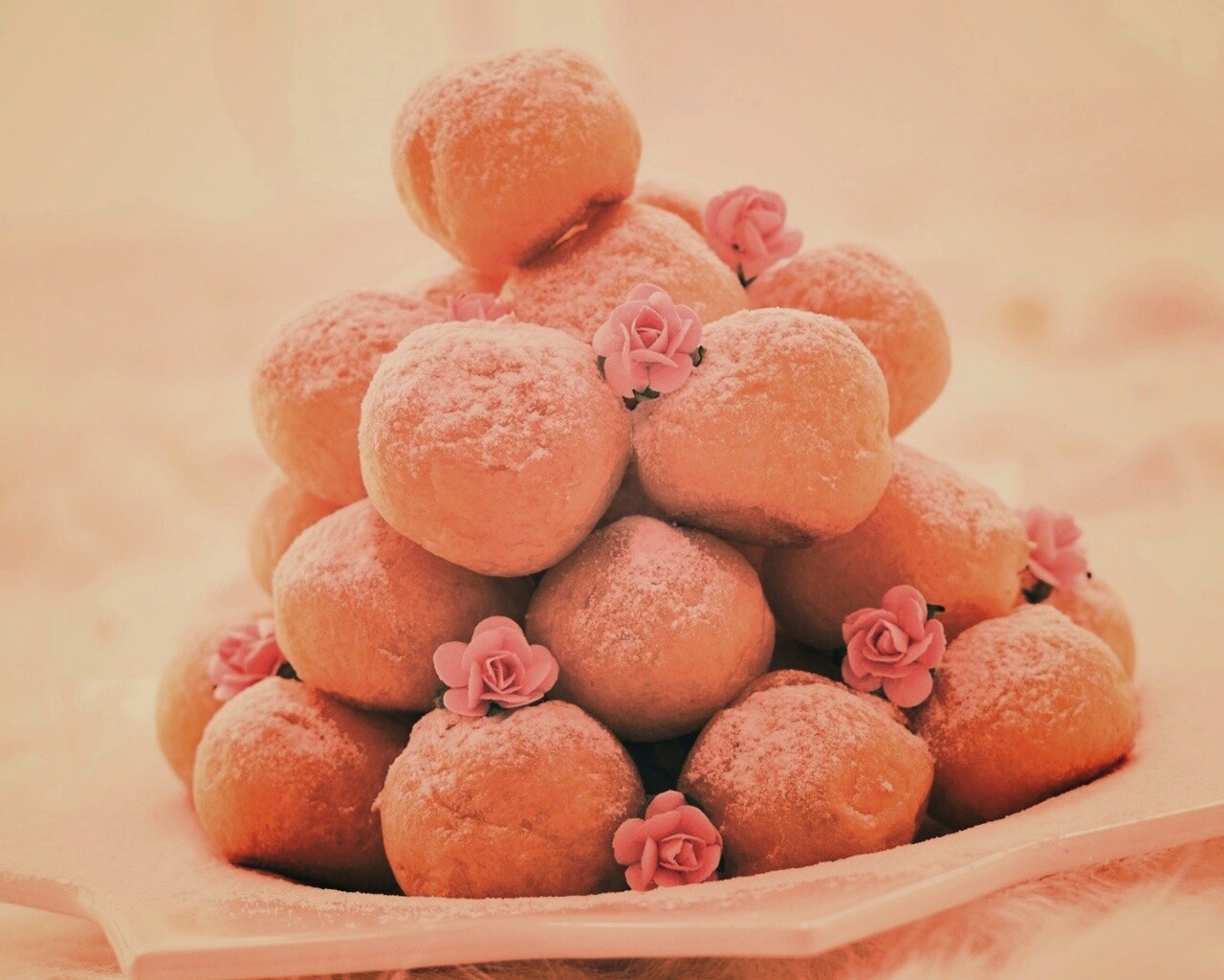 Круглые пироженки обои