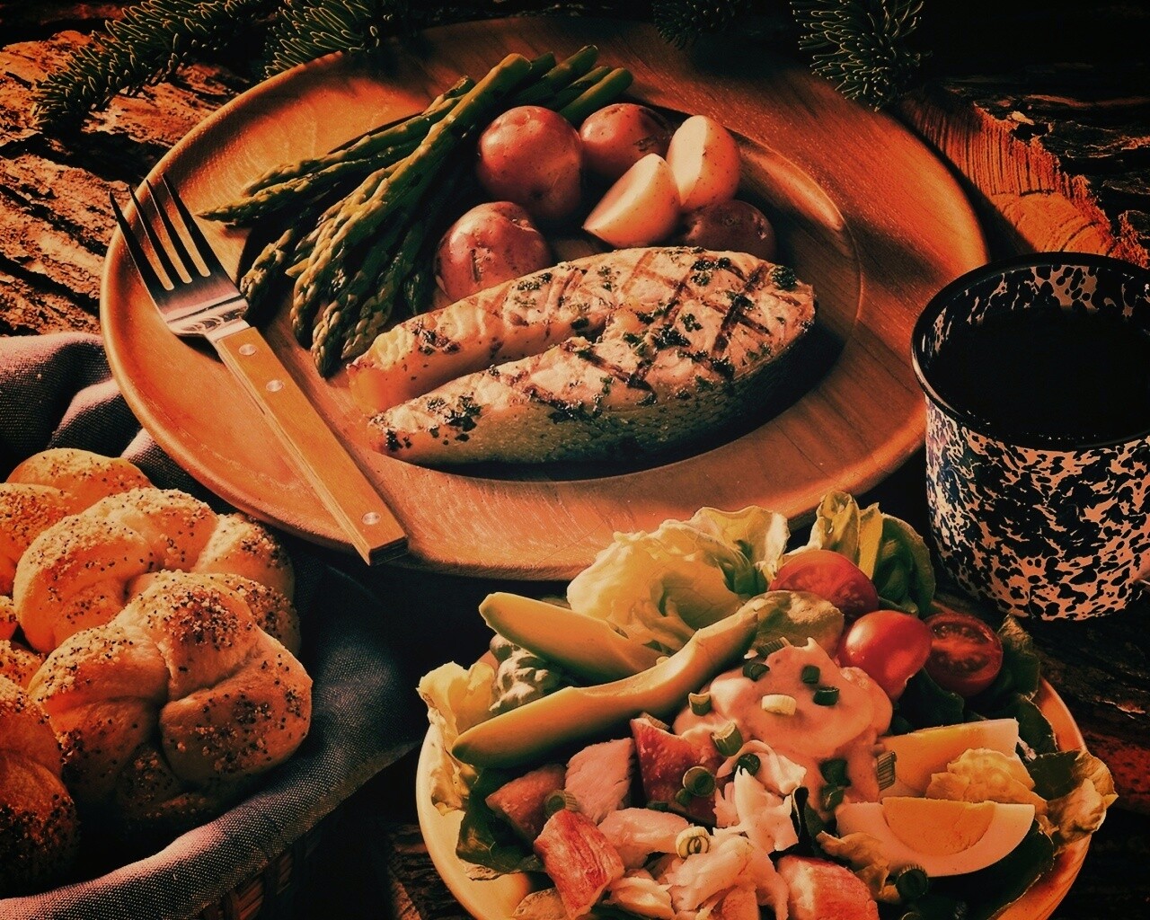 Сытный обед обои