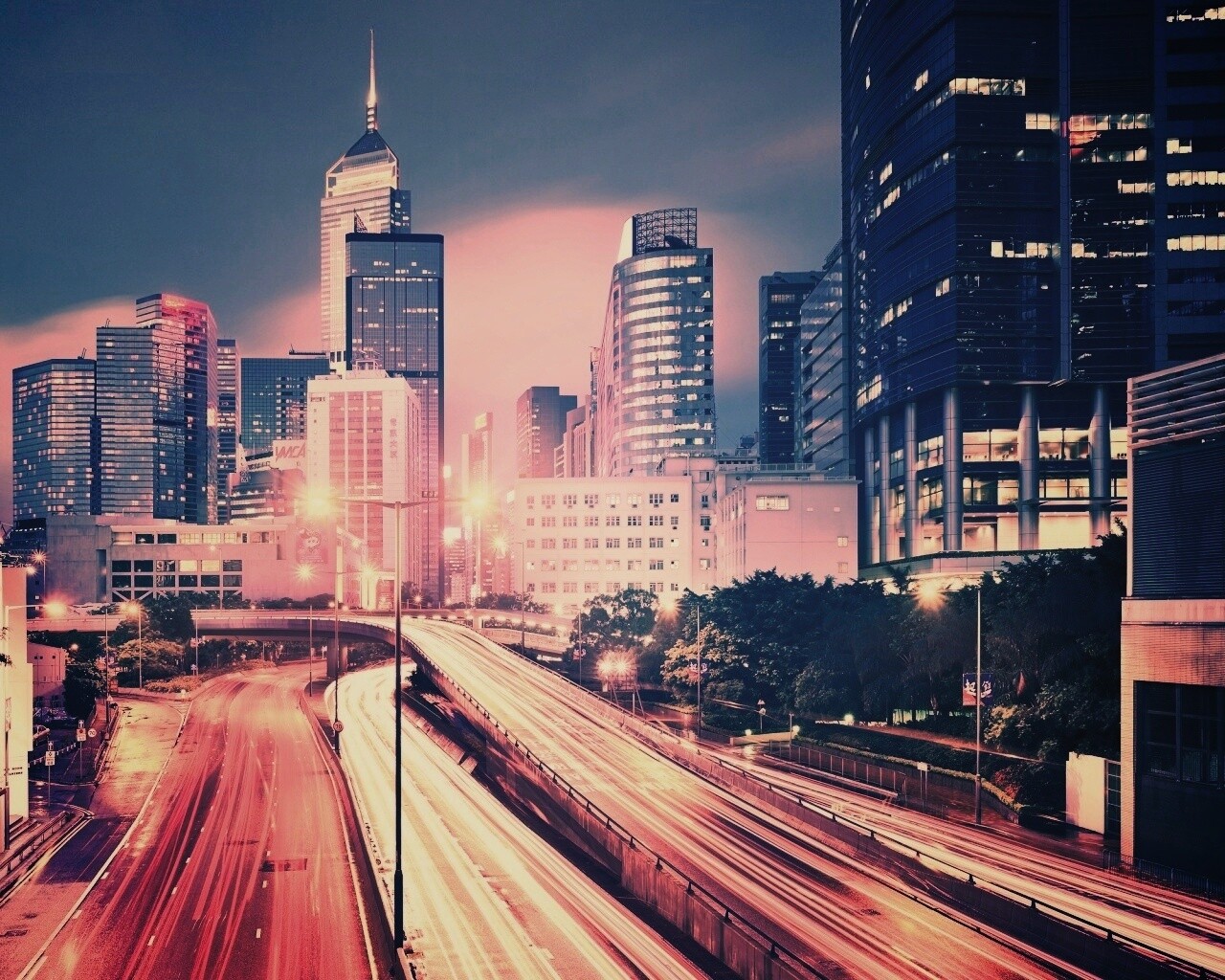 Огни Гонконга обои