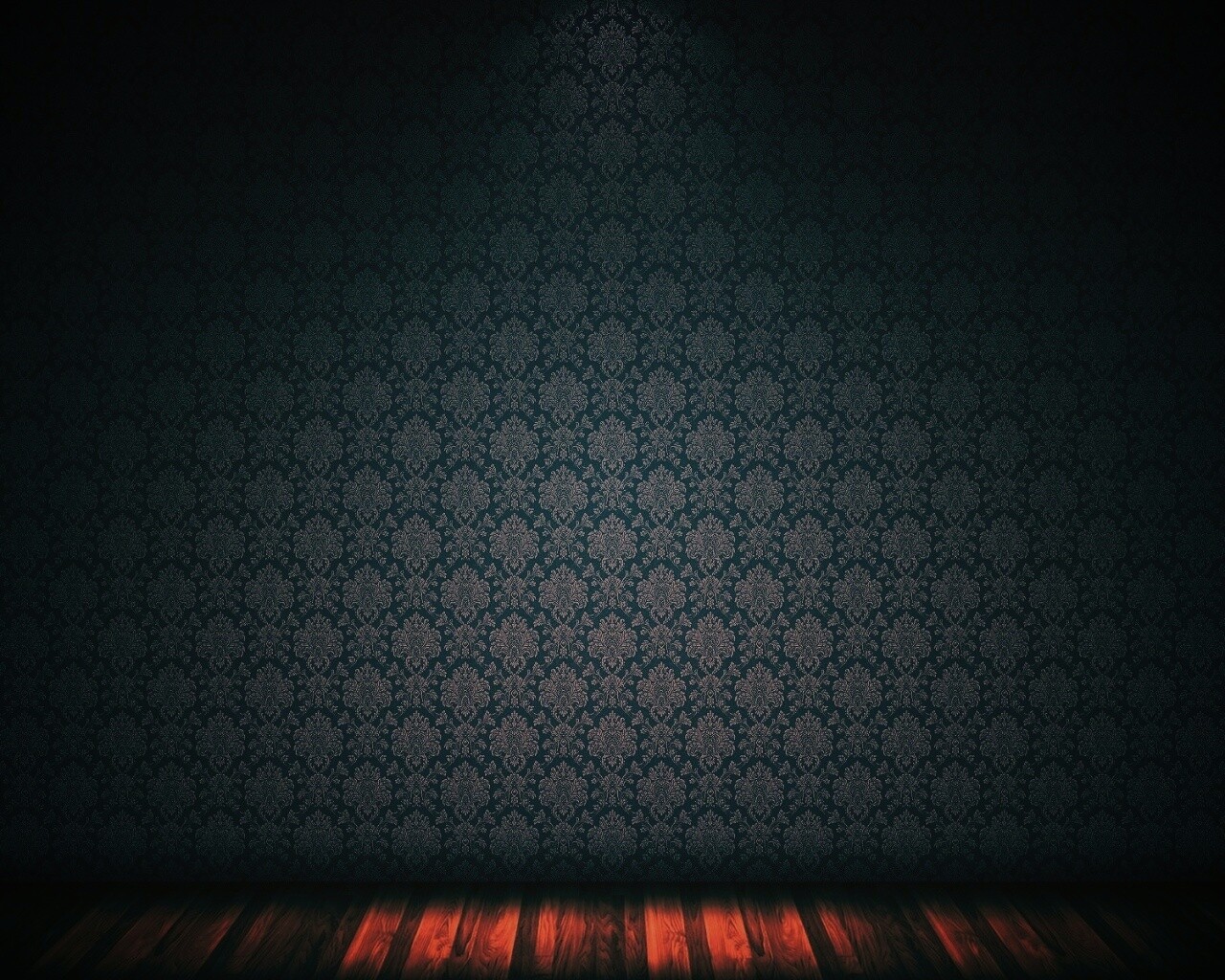 Комната с узорными обоями обои