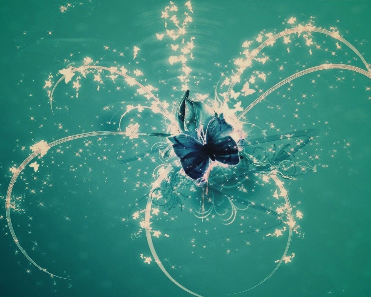 Волшебная бабочка обои
