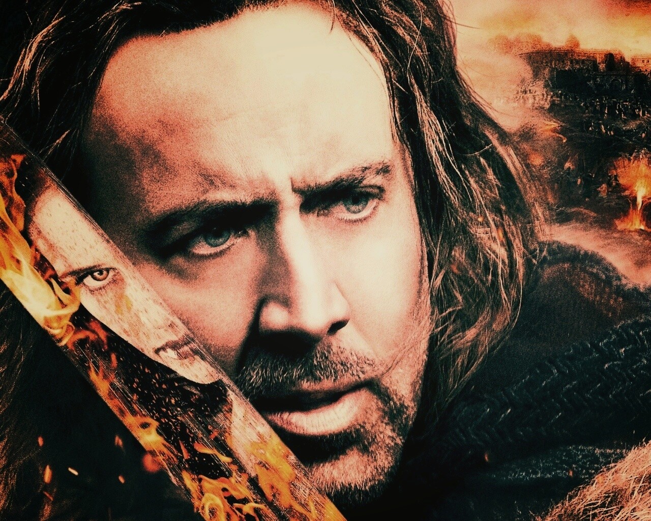 Николас Кейдж в фильме Время ведьм обои