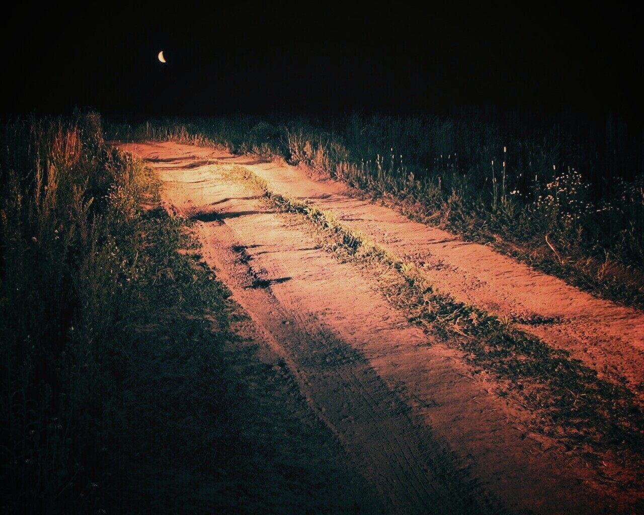 Ночная дорога обои