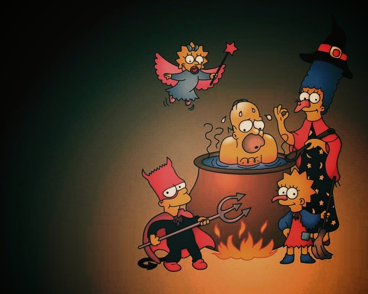 Шабаш Симпсонов обои