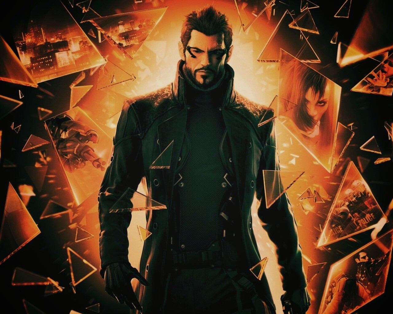 Адам Дженсен из Deus Ex : Human Revolution обои