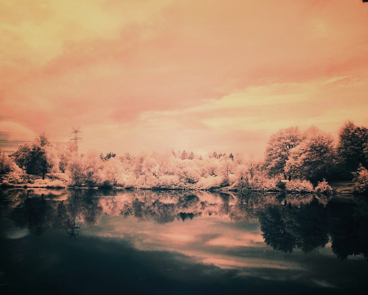 Зимний пейзаж обои