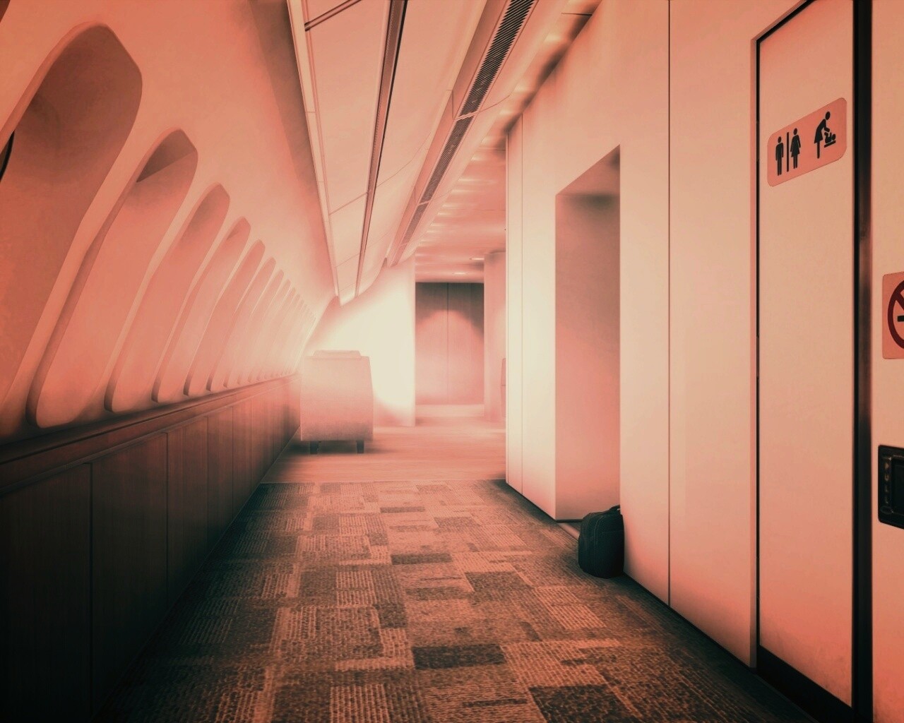 В самолете обои