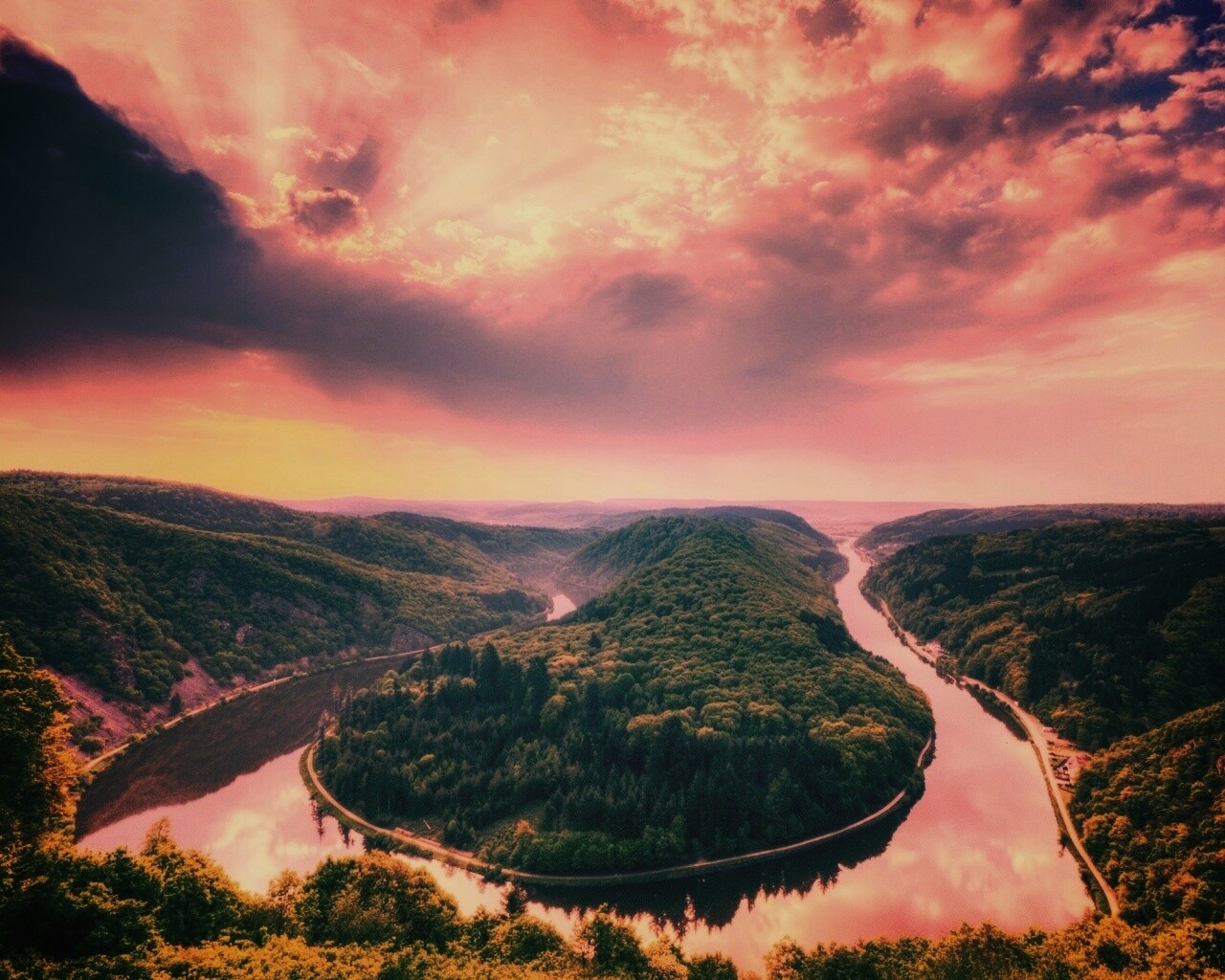 Извилистый каньон обои