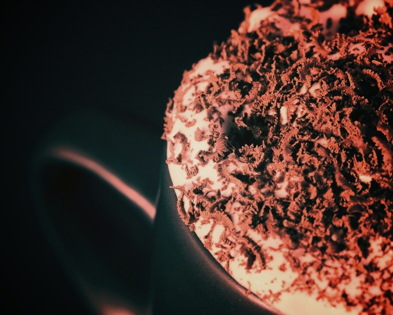 Кофе со сливками и шоколадом обои