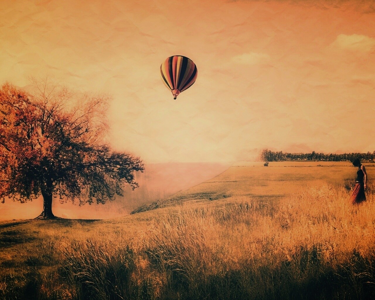 Умиротворенный коллаж обои