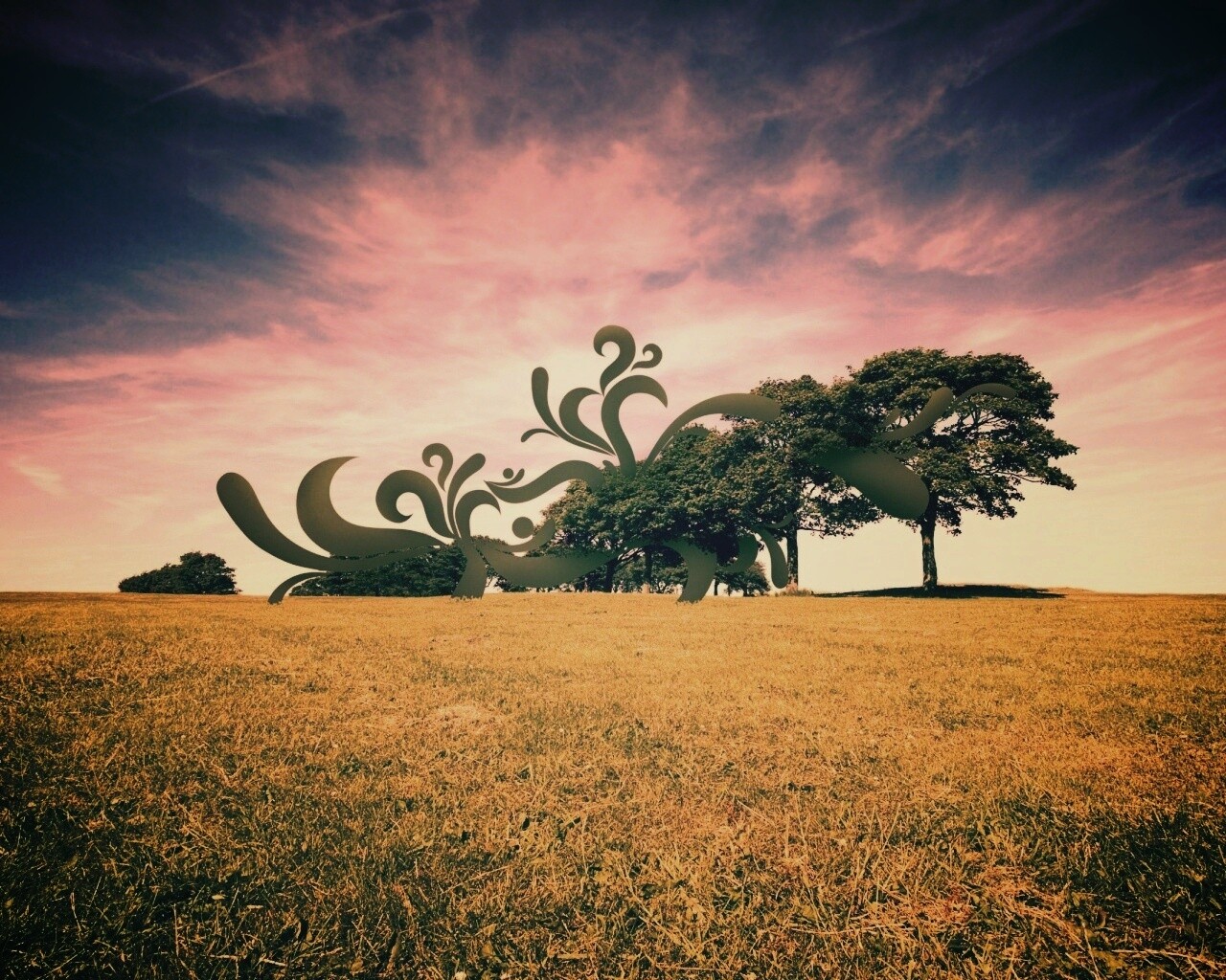 На равнине обои