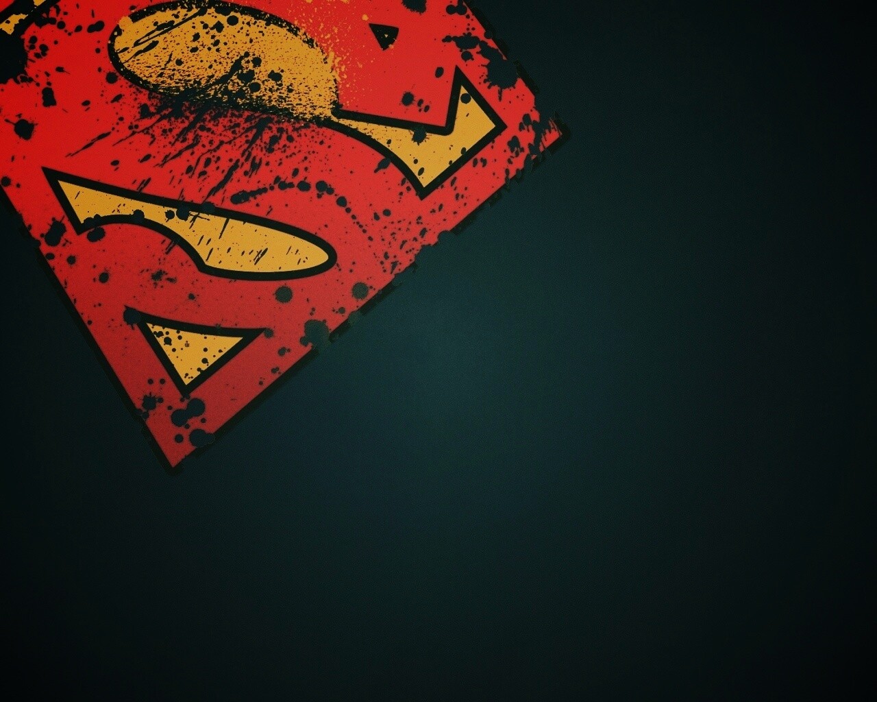 Потертый знак Супермена обои