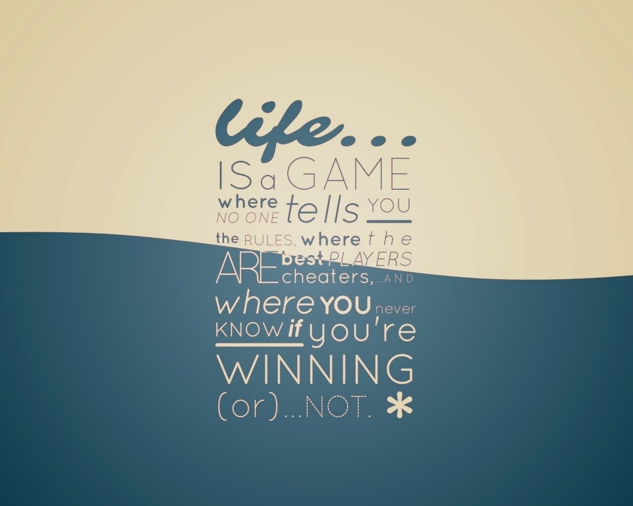 Жизнь - игра обои