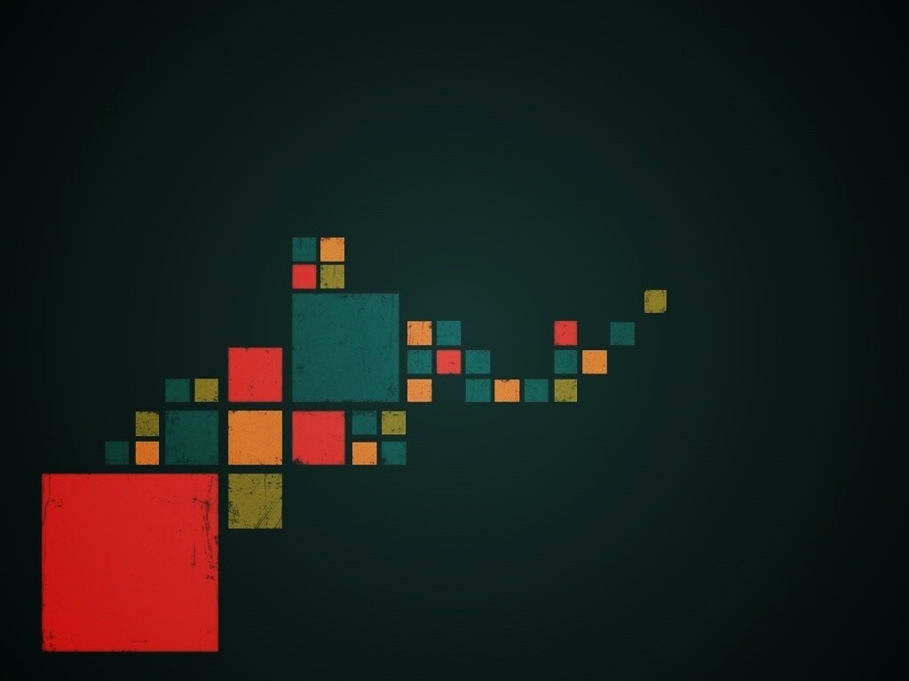 Цветные кубы обои