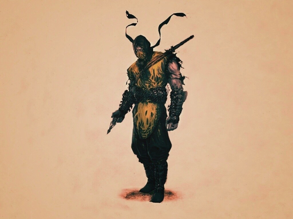 Скорпион из Мортал Комбат обои