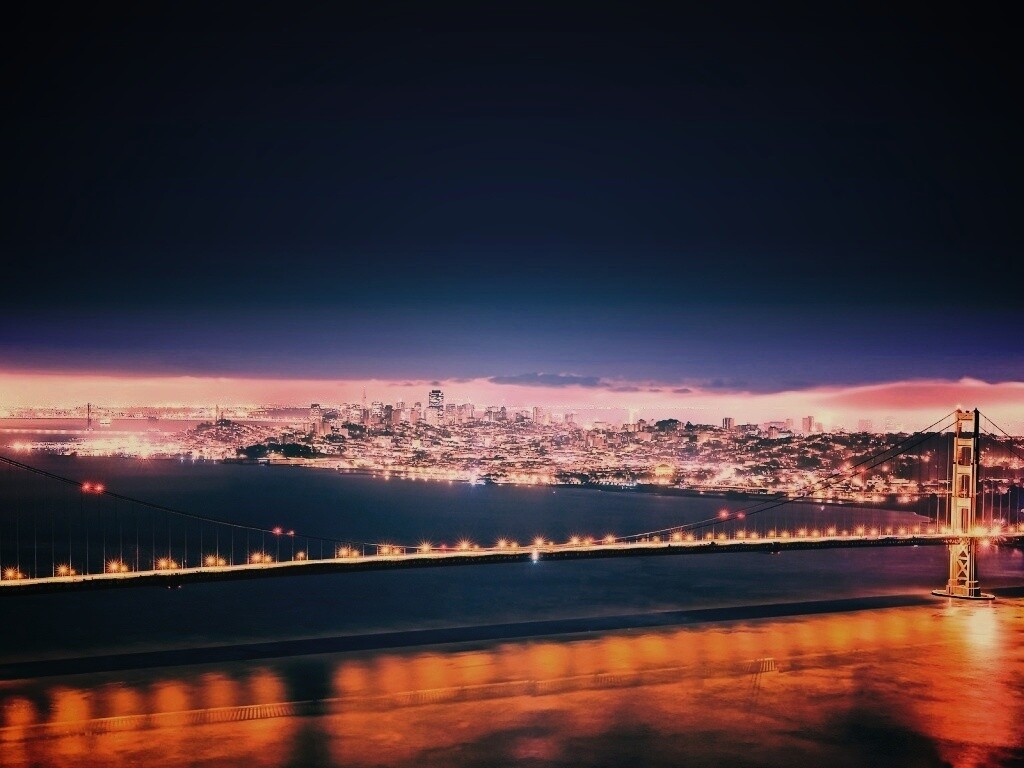 Ночной Нью-Йорк обои