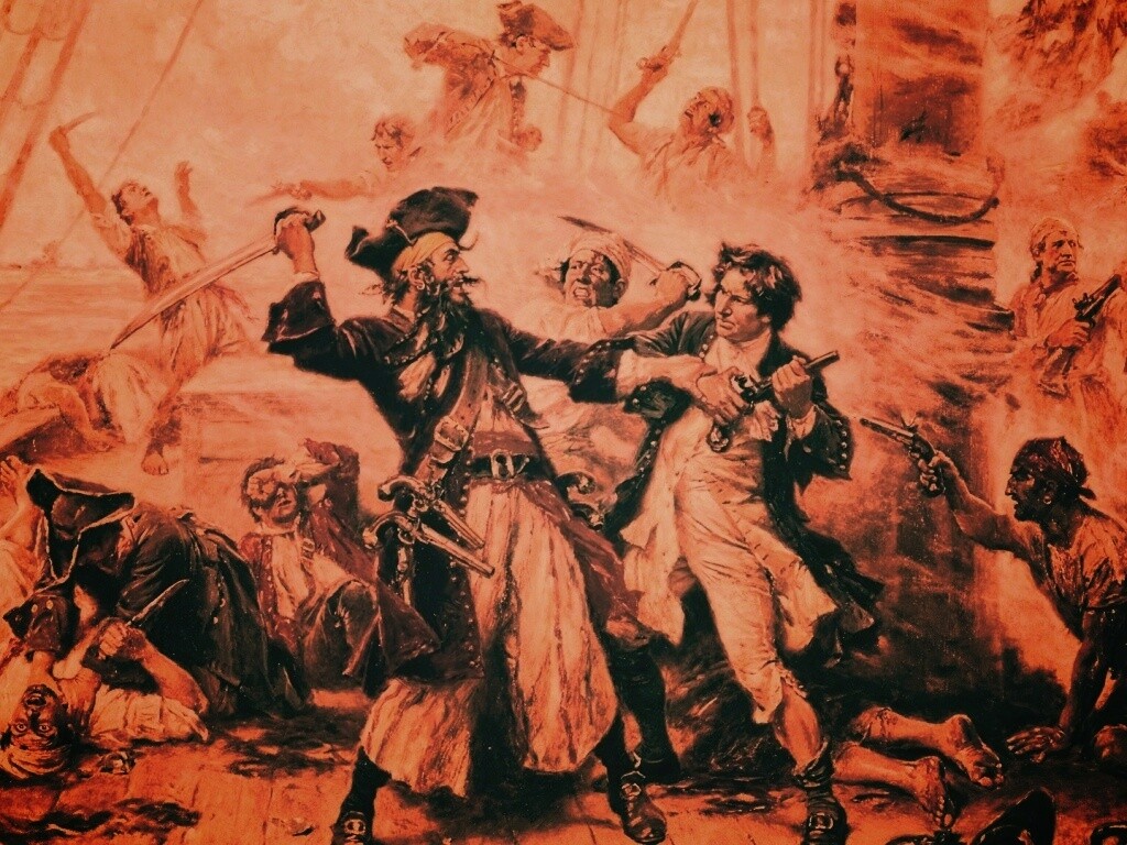 Бой с пиратами обои