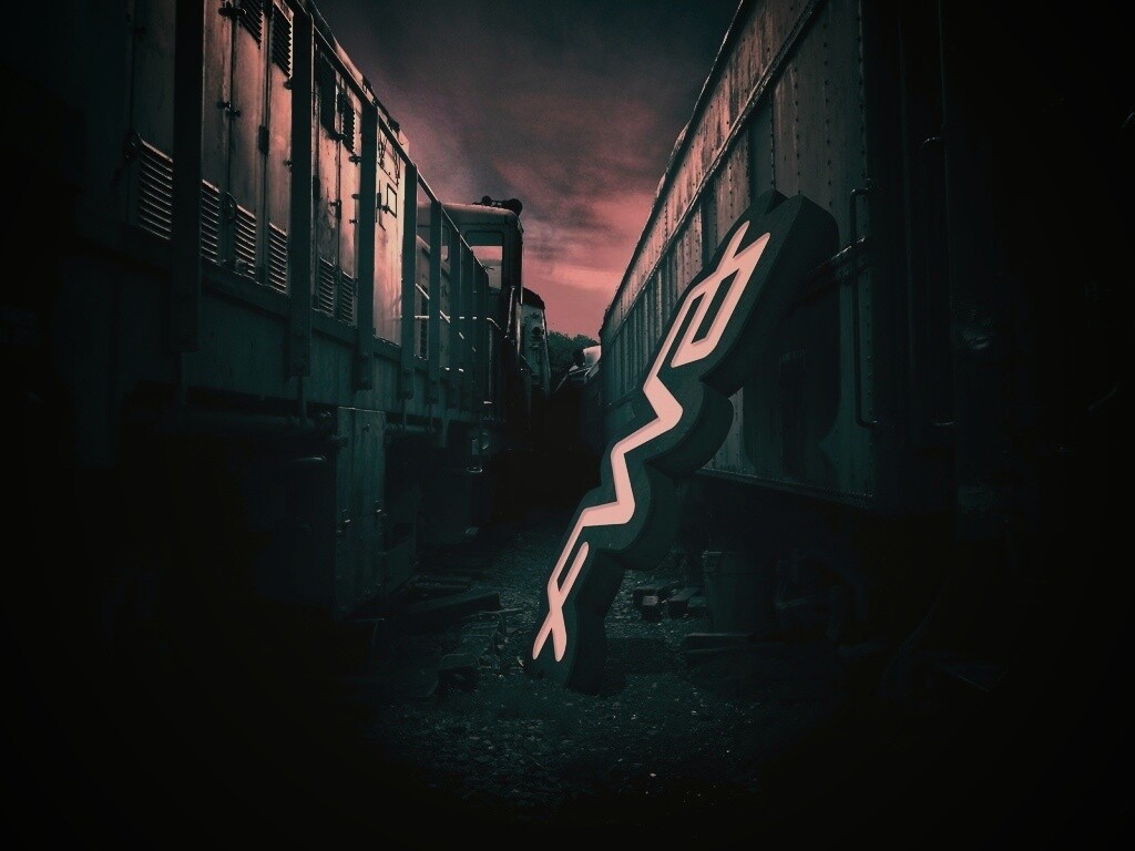 Упавшая вывеска обои