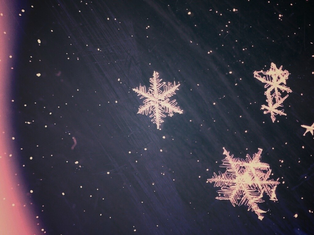 Снежинки обои