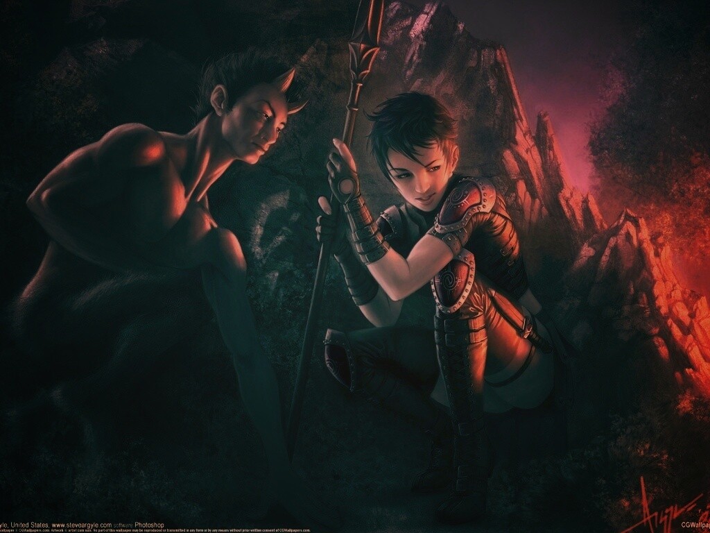 Девушка и сильван обои