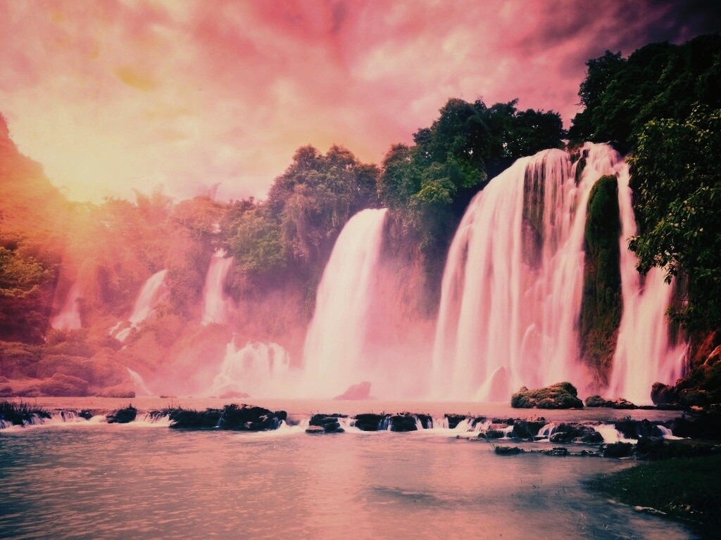 Водопады в джунглях обои