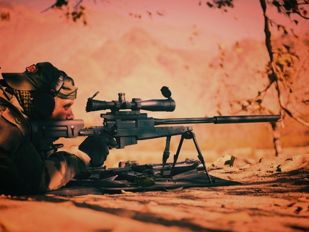 Стрелок в засаде обои