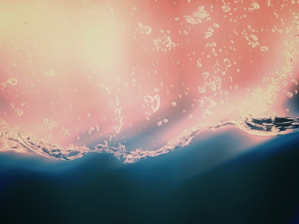 Пузырьки в воде обои