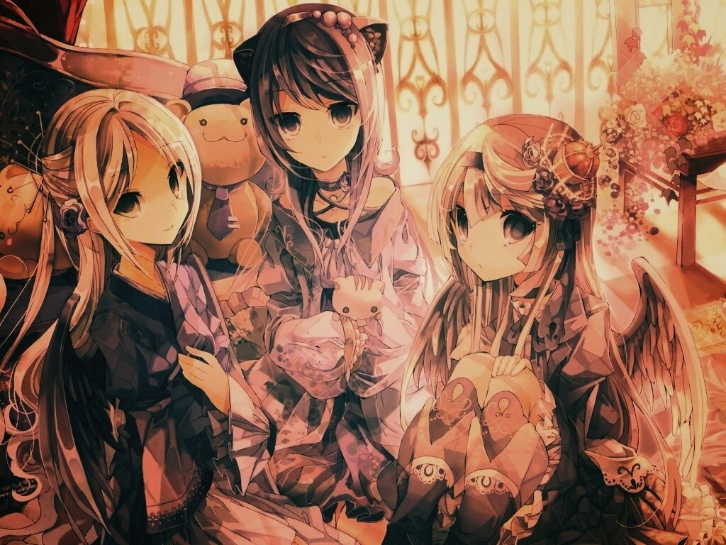 Три лоли обои