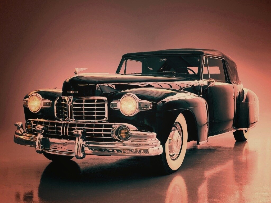 Черный ретро авто обои