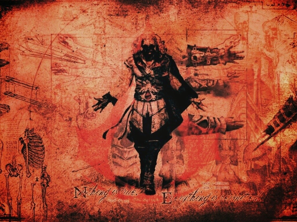 Гравюра Assasins Creed обои
