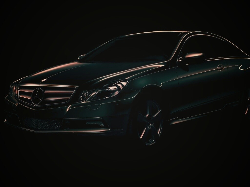 Черный Мерседес обои