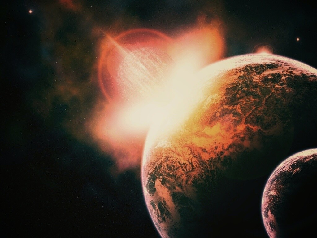 Восход за горизонтом обои