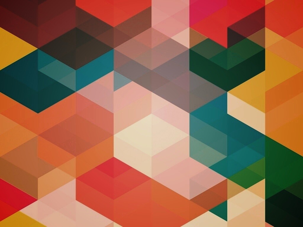 Разноцветные параллелограммы обои